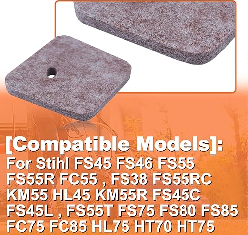 Miniatura 4 de Para Stihl FS45 FS46 FS55 FS55R FC55, FS38 FS55RC KM55 HL45 KM55R FS45C FS45L, FS55T FS75 FS80 FS85 FC75 FC85 HL75 HT70 HT75 SP85 Recortadora, aire