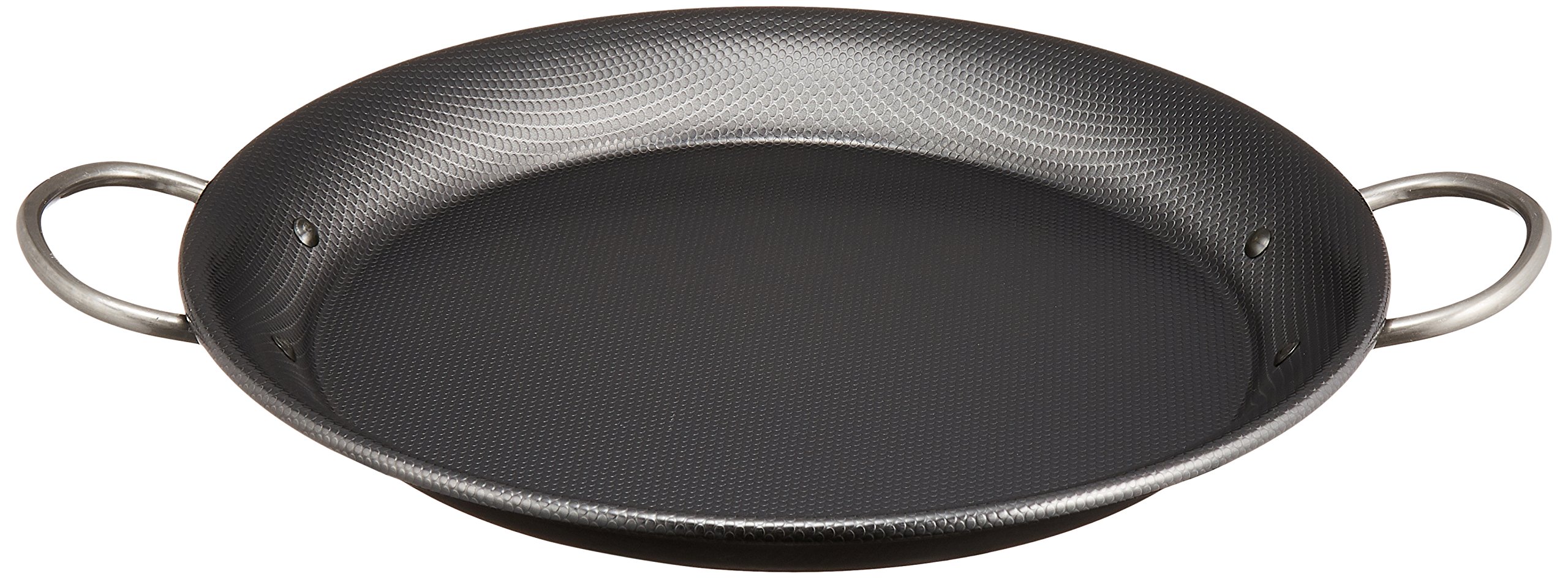 Paellera de hierro de 30cm con super relieve que evita el oxido y los quimicos toxicos
