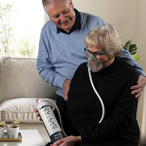 Miniatura 5 de Evolve Suplemento de oxígeno puro con máscara y tubo de 35 litros de oxígeno 97.5% de oxígeno. Aumenta el rendimiento, acelera la recuperación,