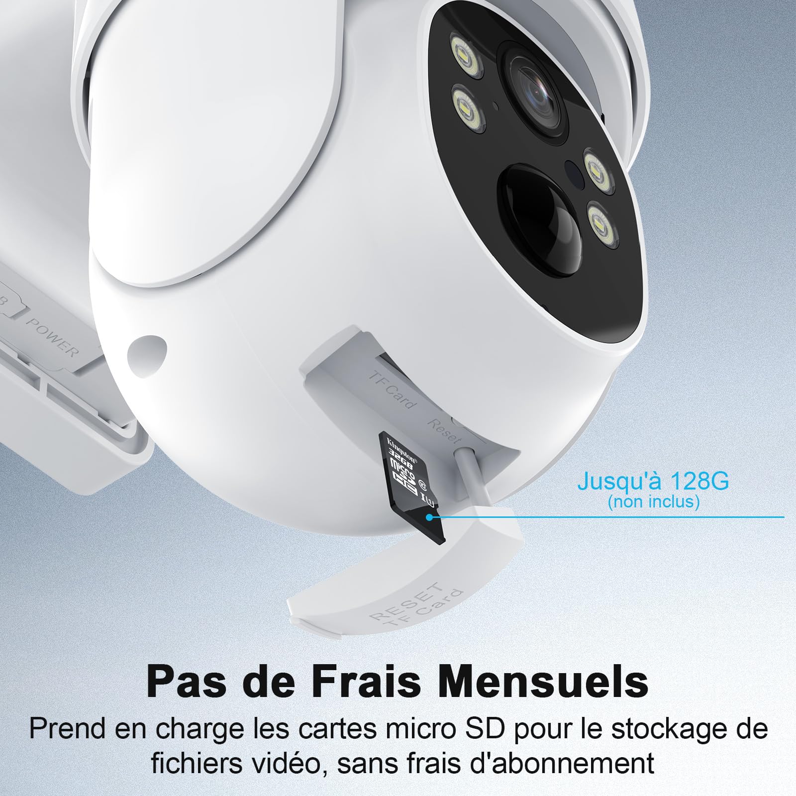 [Données illimitées gratuites à vie]Camera 4G Solaire Exterieur,2K Camera Solaire 4G Carte eSIM,Camera de Surveillance sans internet avec Batterie7800mAh,Vision Nocturne Couleur,Suivi Automatique,IP66