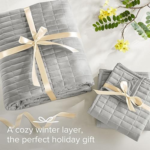 Miniatura 7 de Comfort Spaces Kienna  Juego de colcha de lujo con doble cara para todas las temporadas ligera funda de cama fundas a juego FullQueen 90 x 90