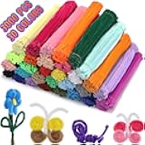 Yunsailing 3000 Pcs Pipe Cleaners Bulk Craft Supplies 6 mm x 12 Inch Chenille Stems Pipe Cleaner for DIY Arts Crafts Decorations Flowers Decor(Multicolor)