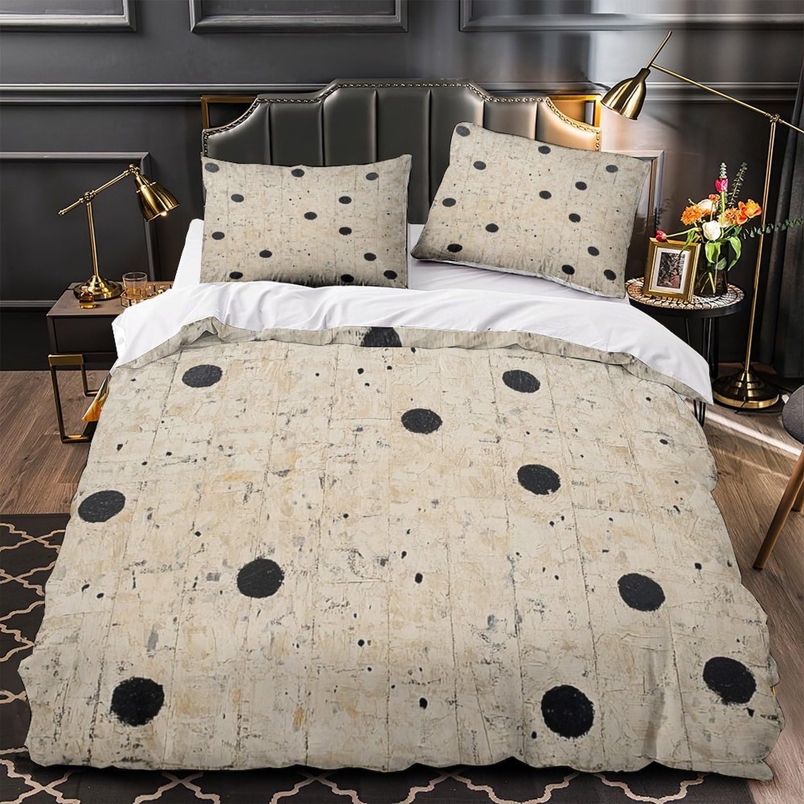 Housse de couette microfibre ultra douce et hypoallergénique avec fermeture éclair