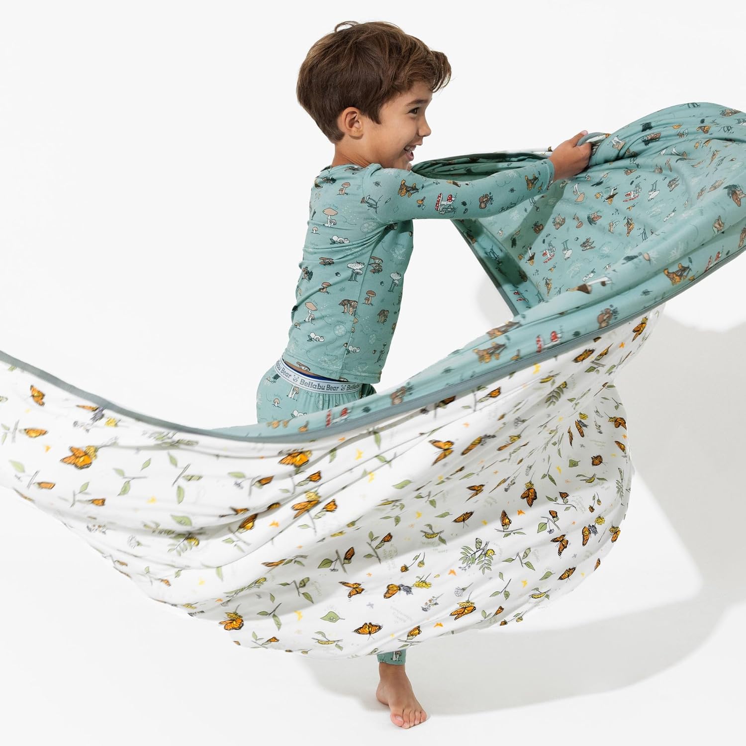 Bellabu Bear Two-Piece Pajama Set for Boys & Girls, Matching Family Pajamas, Rayon from Bamboo - Image 8