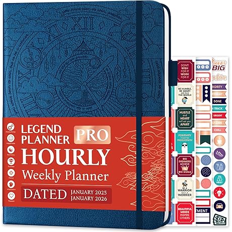Legend Planner Hourly PRO Dated 2025-2026