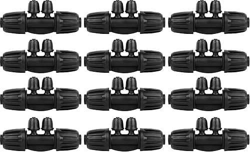 1/2 to 1/4 Drip Irrigation Fittings,4-Ways Barbed Tee 1/2 inch