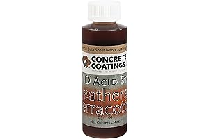 Vivid Acid Stain for Concrete - Weathered Terracotta: Transform Your Concrete Surfaces with Ease
