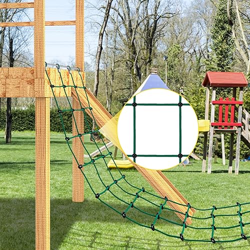 VEVOR Red de carga de escalada, red de escalada de 70 x 119 pulgadas, escalera de cuerda, columpio, red de carga de poliéster para escalar, red de