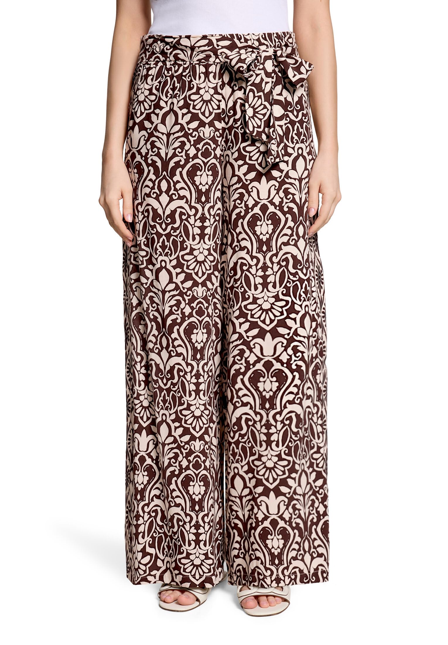 Cartoon Damen Palazzo-Hose mit Gummizug