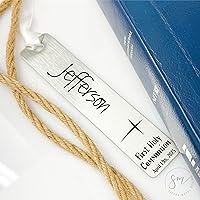 Vista 7 de Marcapáginas de primera comunión de regalo para la primera comunión, marcapáginas personalizado, regalo de comunión, regalo de comunión para niña