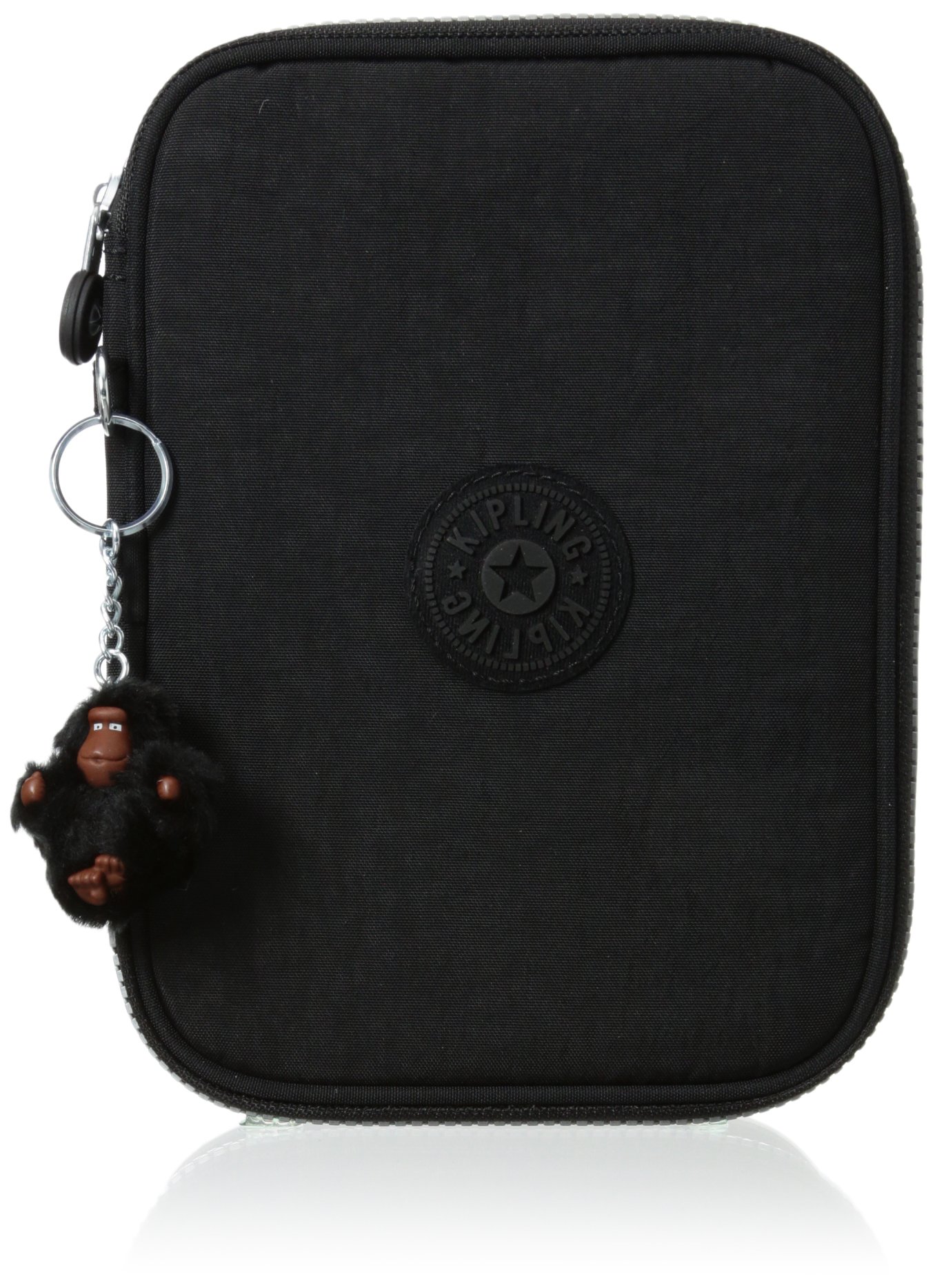 Kipling 100 Pens Pencil Case, Black, 6" L X 8.25" H X 2" D