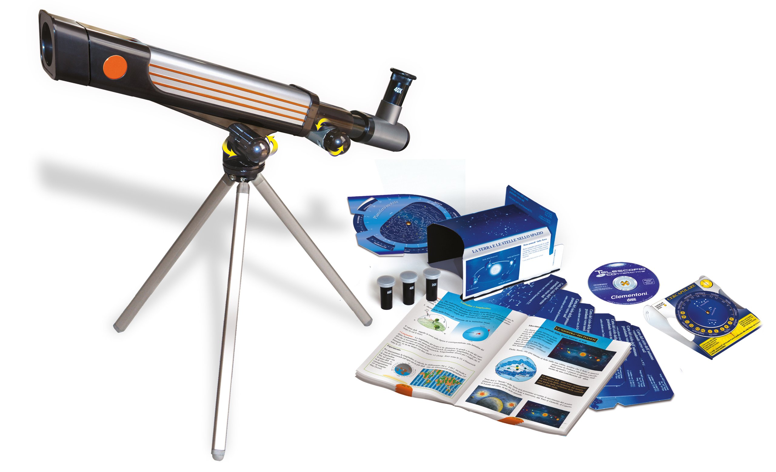 Clementoni 12710 - Scienza e Gioco, Il Telescopio Cd-Interactive, Multicolore