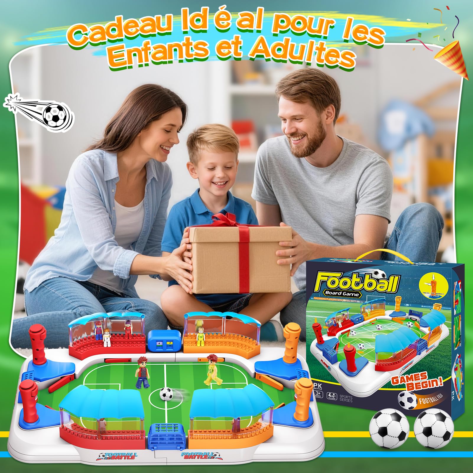 Mini Baby Foot pour Enfant et Adulte - Jeux de Société Interactifs en Famille