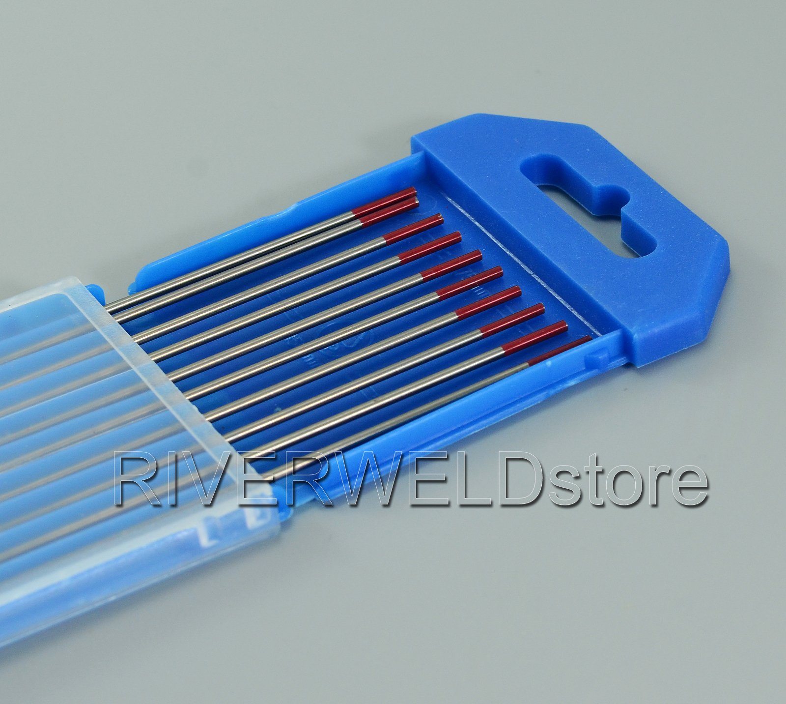 RIVERWELD 2% thoriated WT20 rosso saldatura TIG elettrodi tungsteno 1,6mm x 175mm 10pk