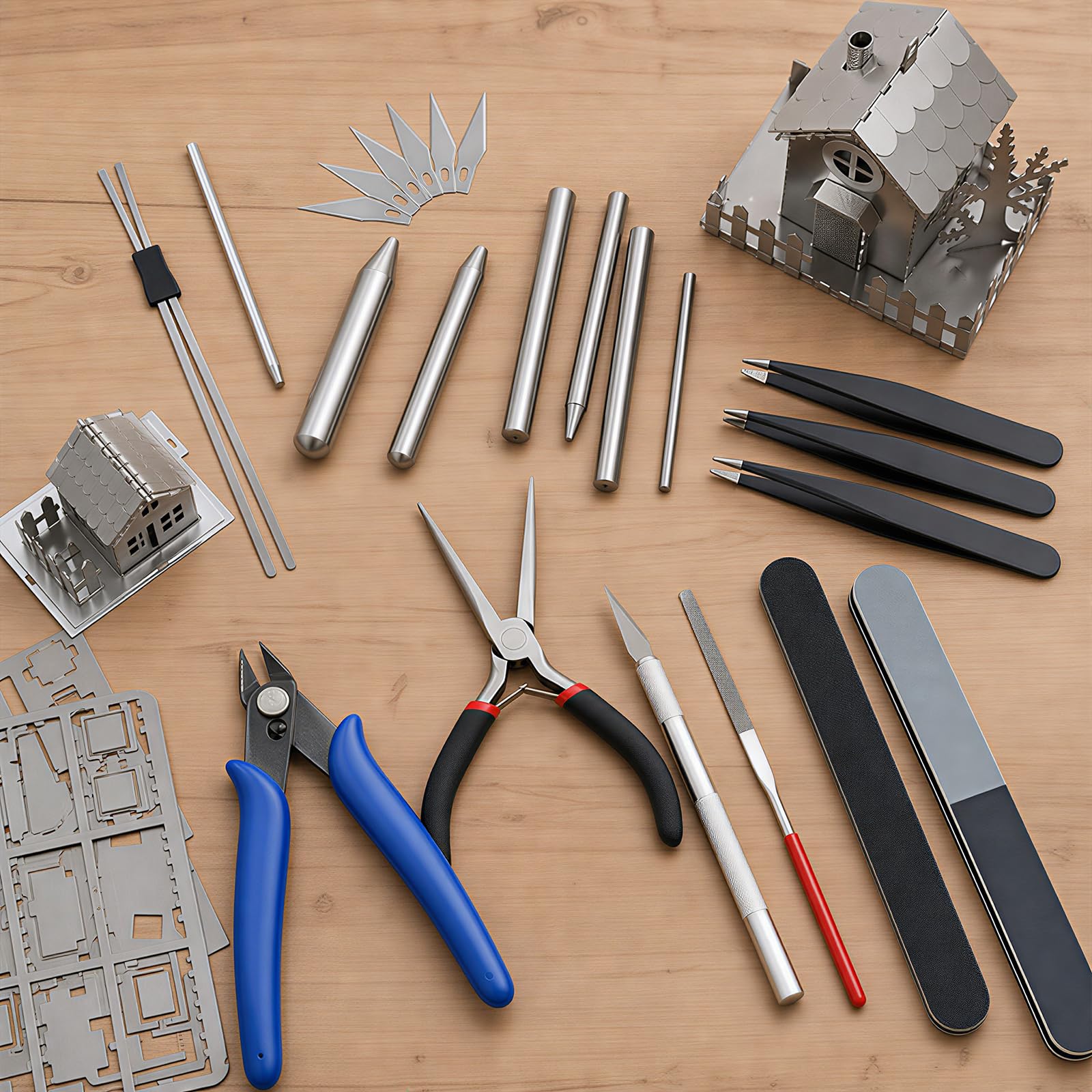 Metal DIY Model Tool Set - Build Metal Earth Puzzles -8 Metal DIY Model Tool Set - Build Metal Earth Puzzles -8