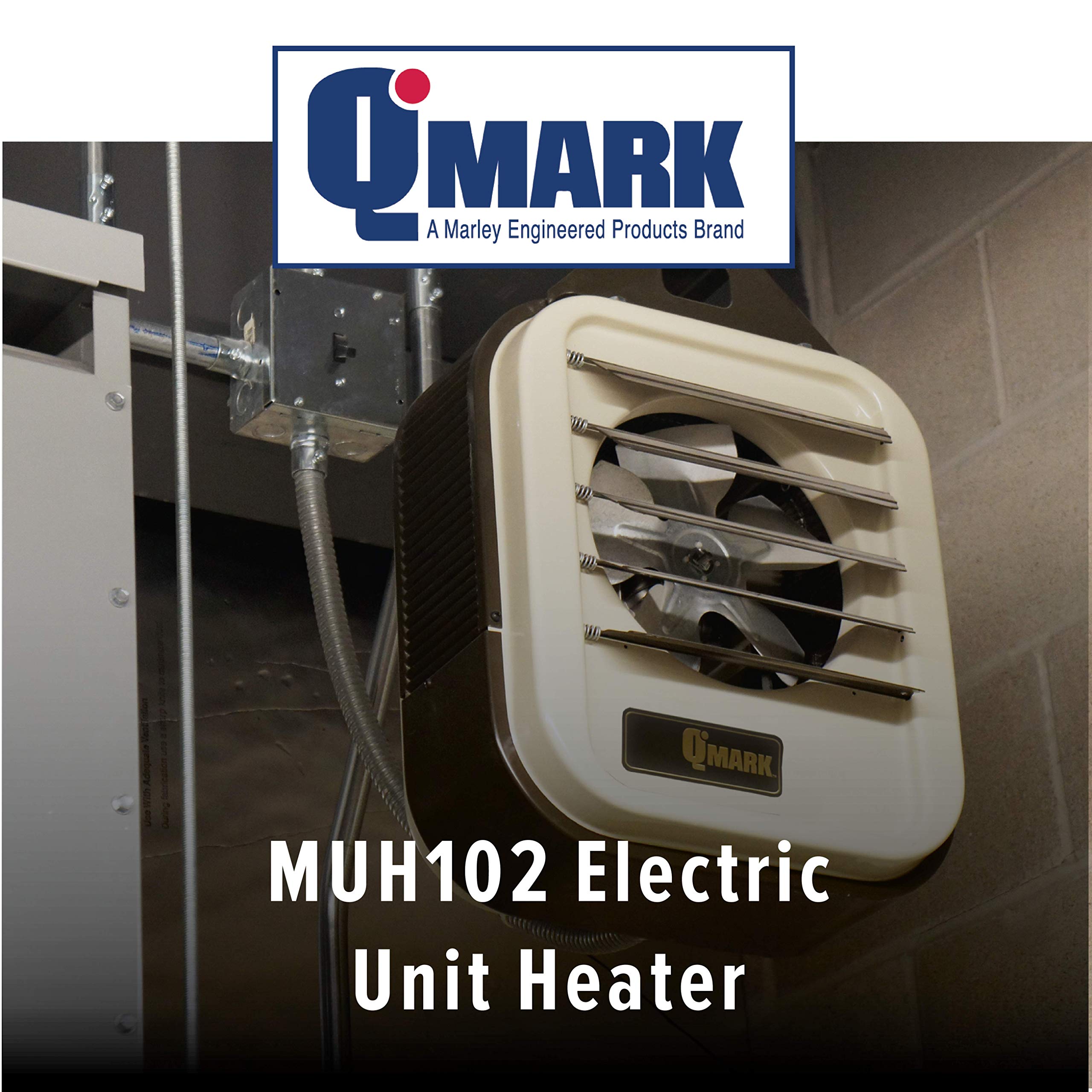 Qmark MUH102 Self-Contained Unit Heater for Factories Warehouses, Garages,  Loading Docks, and Industrial Settings, 10000 Watt, 240 Volt, Beige -  Amazon.com