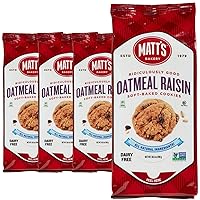 Vista 14 de Matt's Bakery Galletas con chispas de chocolate, horneadas suaves, sin OMG, ingredientes totalmente naturales; 4 bolsas (10.5 onzas cada una)
