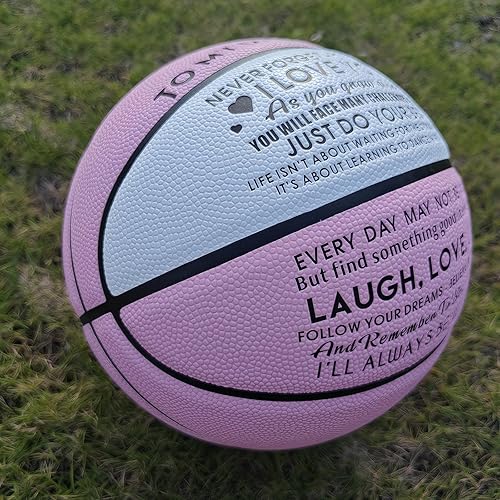 Miniatura 4 de Regalo de baloncesto grabado para interiores y exteriores para hijo, nieto, hija, regalos de baloncesto personalizados, regalo de graduación de