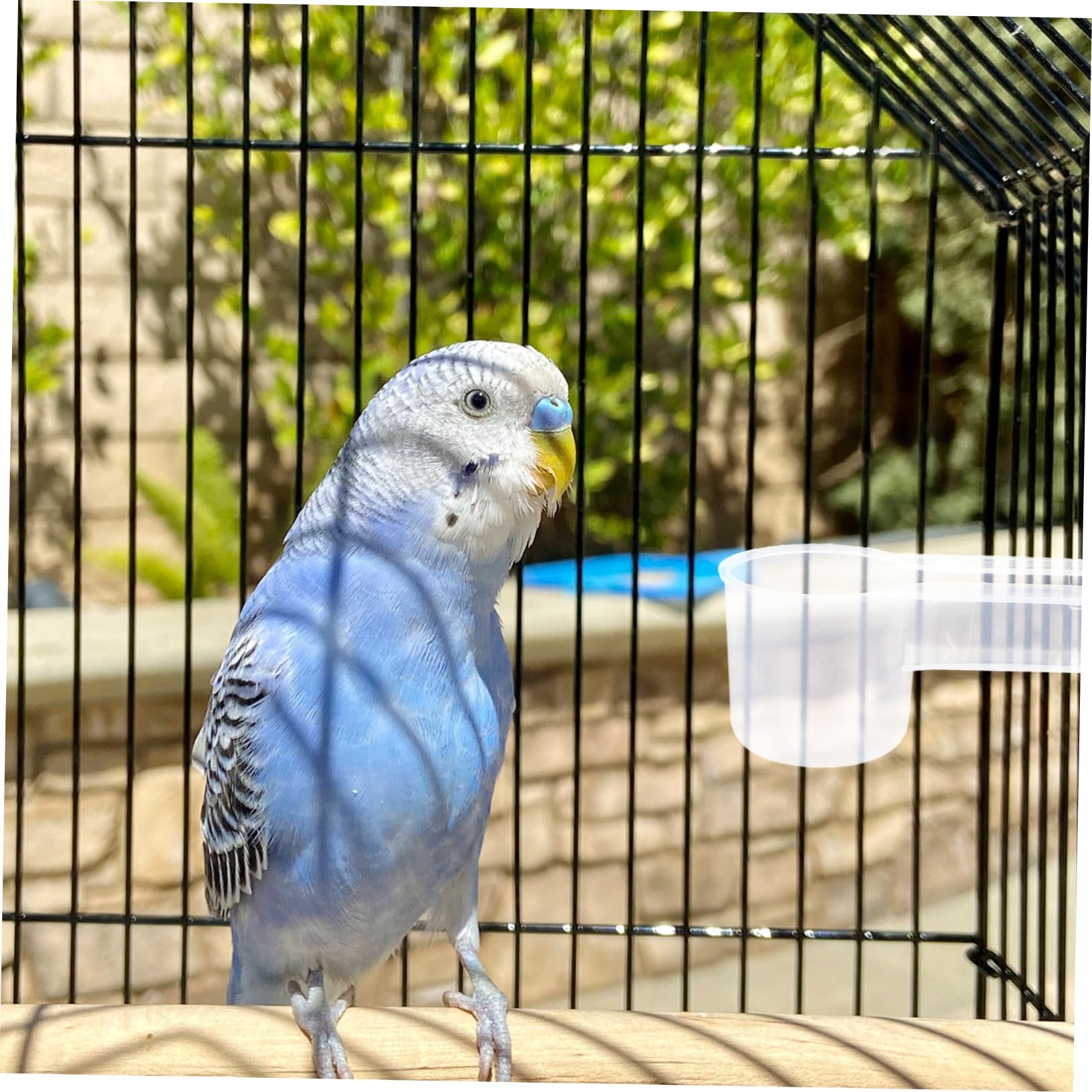 Bevitore Uscita 10 Plastico per e Uccelli a Bianco Pezzi Doppia o in Facile da Pulire Pappagalli e Voliere Casa Zoo