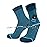DexShell Waterproof Everyday Socks for Men & Women - Breathable Quarter Crew Socks for Walking, Commuting & All-Weather Comfort - SNB Blue, Medium