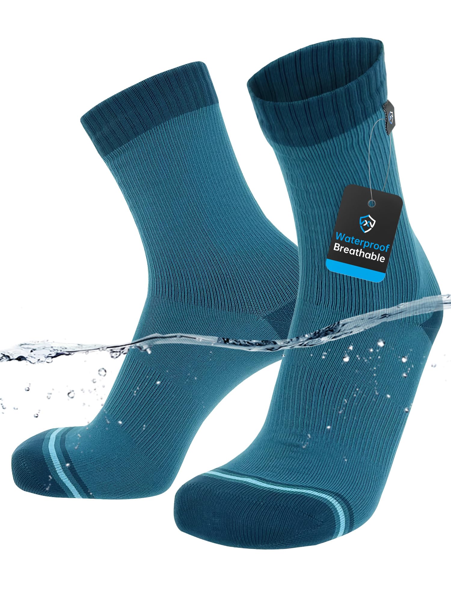 DexShell Waterproof Everyday Socks - Breathable Membrane, Quarter Crew Length for Walking, Commuting & All-Weather Comfort
