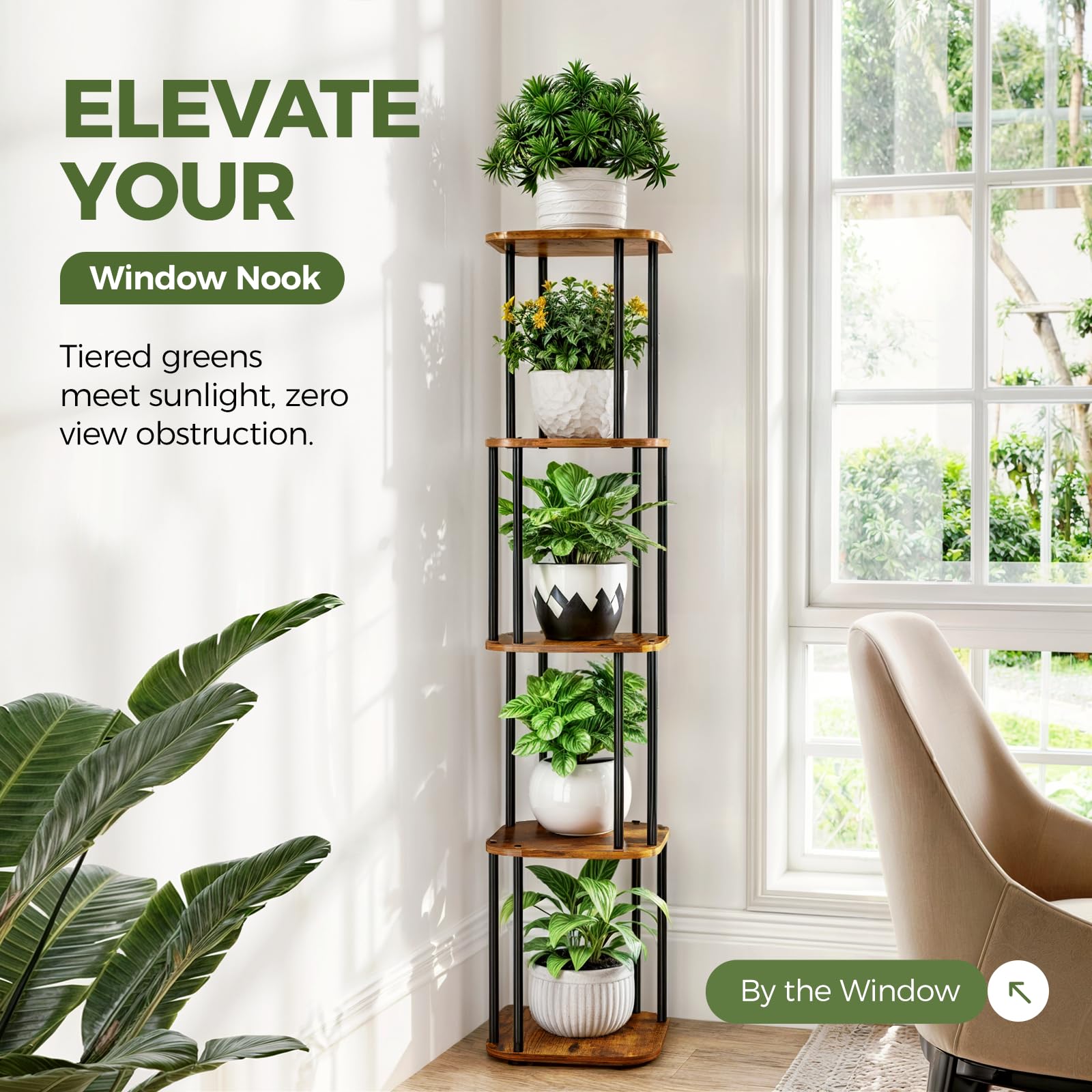 Bamworld Tall Plant Stand Indoor - Image 2