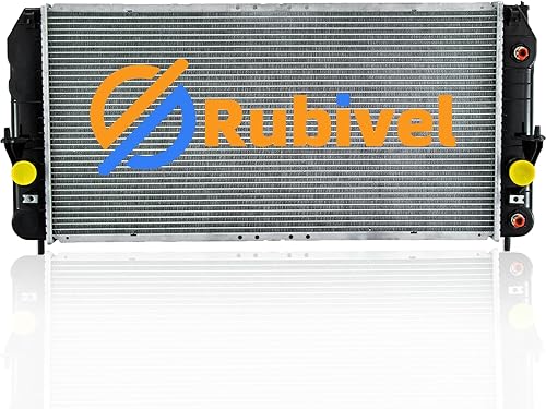 Rubivel Radiador de aluminio 2491 compatible con Cadillac DeVille Oldsmobile Aurora 2001-2005 2002 2003 2004 Cadillac DeVille Oldsmobile Aurora 4.0L