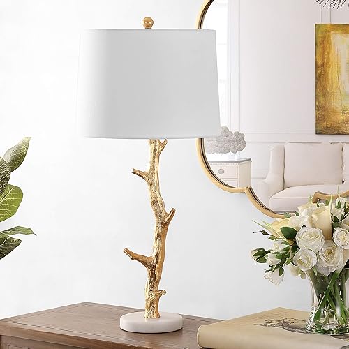 Miniatura 3 de SAFAVIEH Lighting Collection Olenna Gold Tree Branch - Lámpara de mesa para dormitorio, sala de estar, oficina en casa, escritorio, mesita de noche