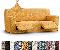 Vista 31 de PAULATO BY GA.I.CO. Funda para sillón reclinable, funda para silla reclinable, funda de tela de poliéster suave, protector de muebles elástico
