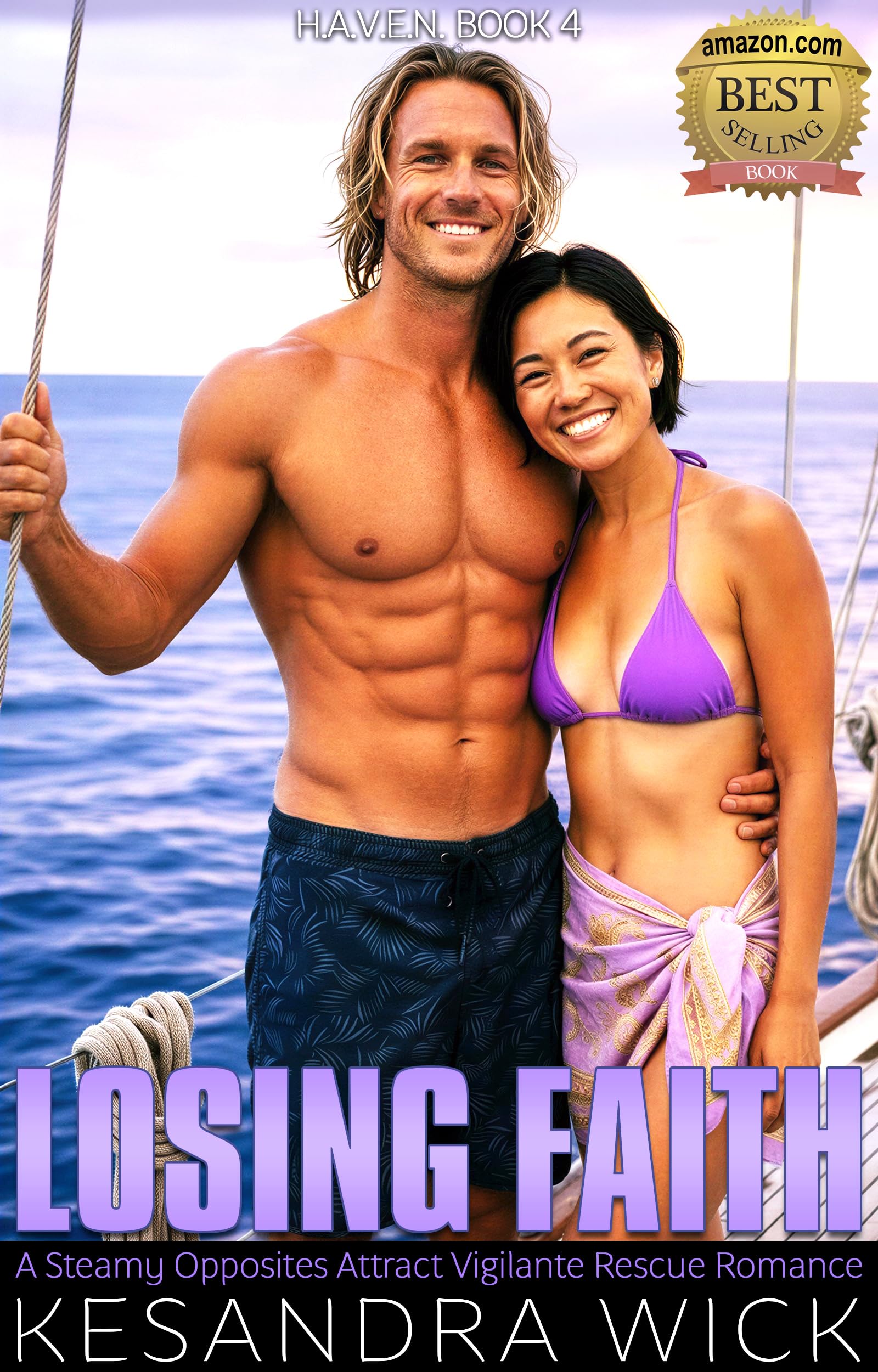 Losing Faith: A Steamy Opposites Attract Vigilante Rescue Romance (H.A.V.E.N. Hidden Ally Vigilante Extraction Network Book 4)