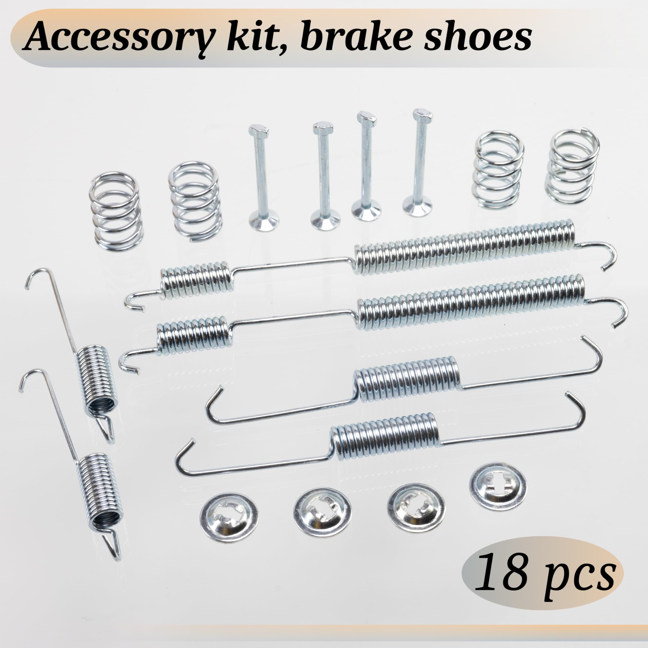 Kit Accessori Ganasce Freno Posteriore AERZETIX - Compatibile Con Modelli Specifici, Ricambio Per Freni Auto