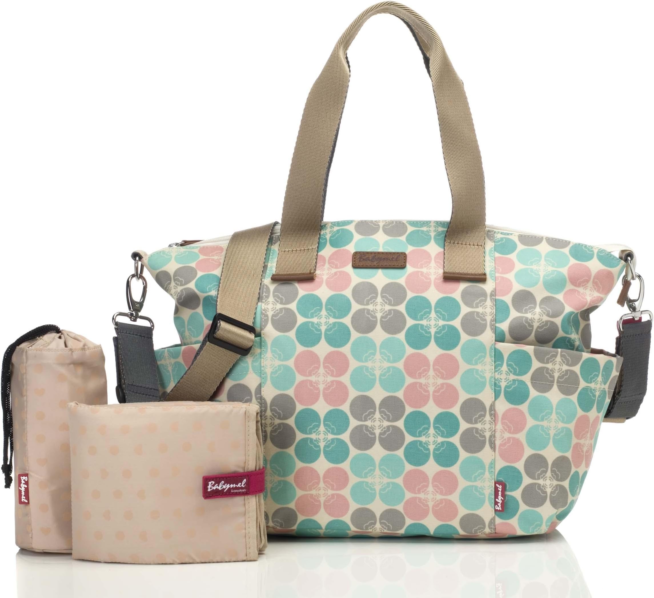 Babymel Evie Floral Dot Changing Bag - Pastel