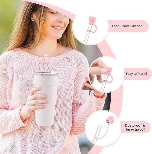 Miniatura 5 de Derstt Cubierta de popote ajustable de 0.236 in a 0.394 in, accesorios para tazas para todas las marcas Stanley, Simple Modern, Yeti, Owala, Hydro