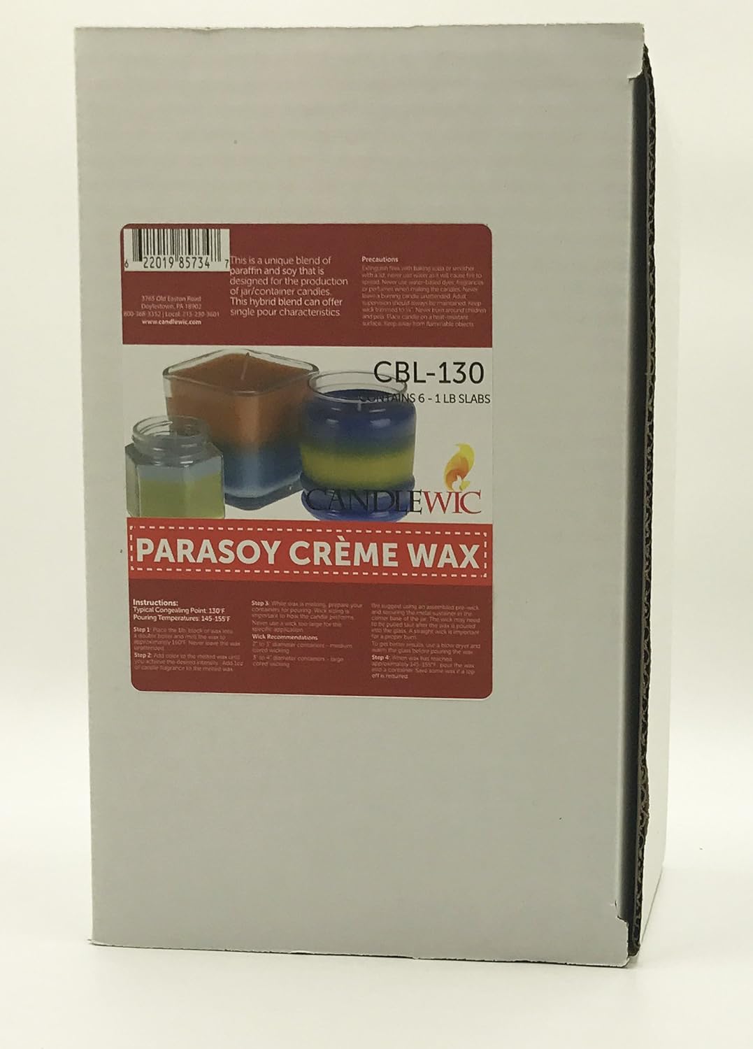6pk Parasoy Wax CBL130