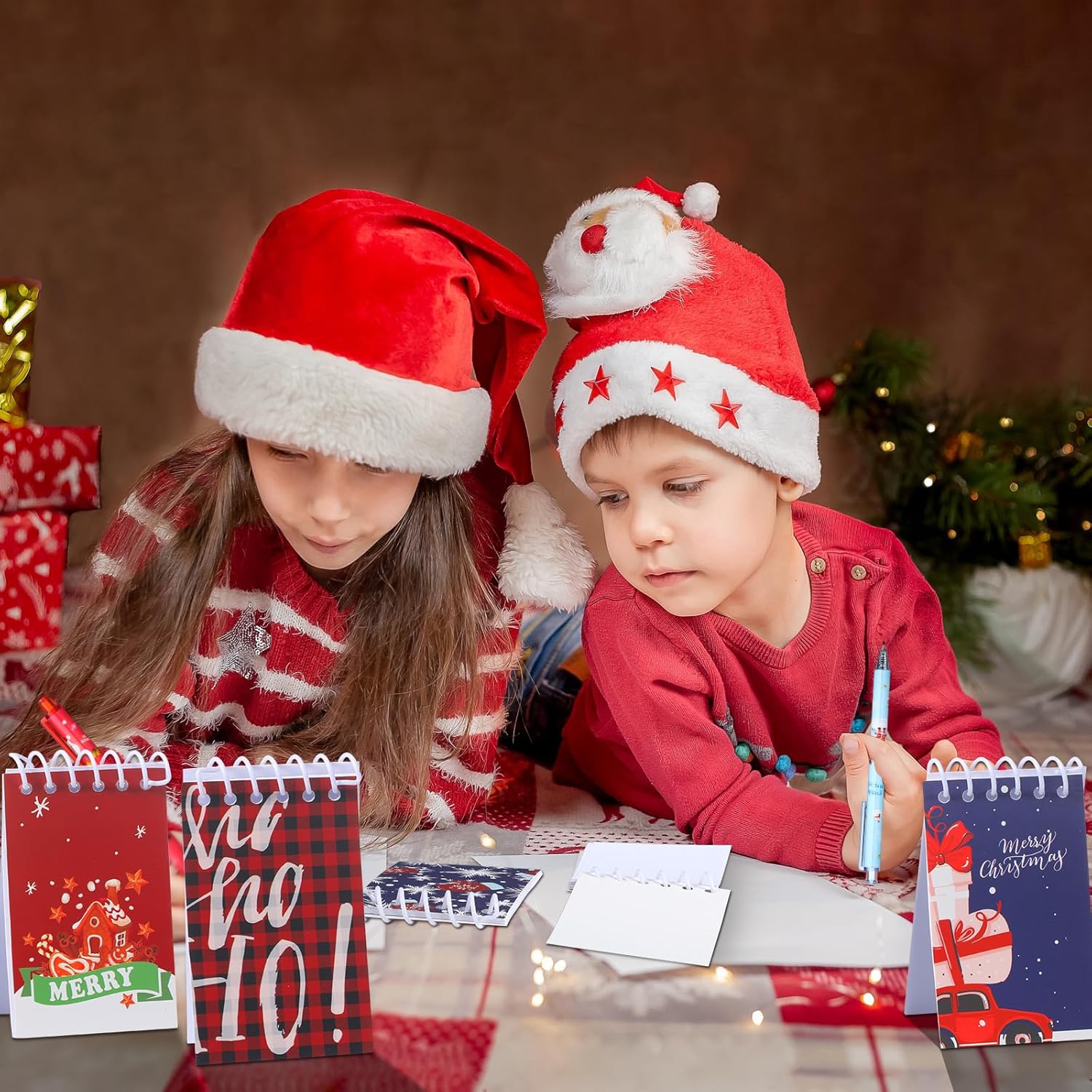 Juego De 24 Adornos Colgantes Para Libros De Navidad, árbol De Navidad De Madera, Muñeco De Nieve, Campana, Estantería De Alce, Adorno De Lectura Con 24 Cuerdas Para Decoración Diaria, 8