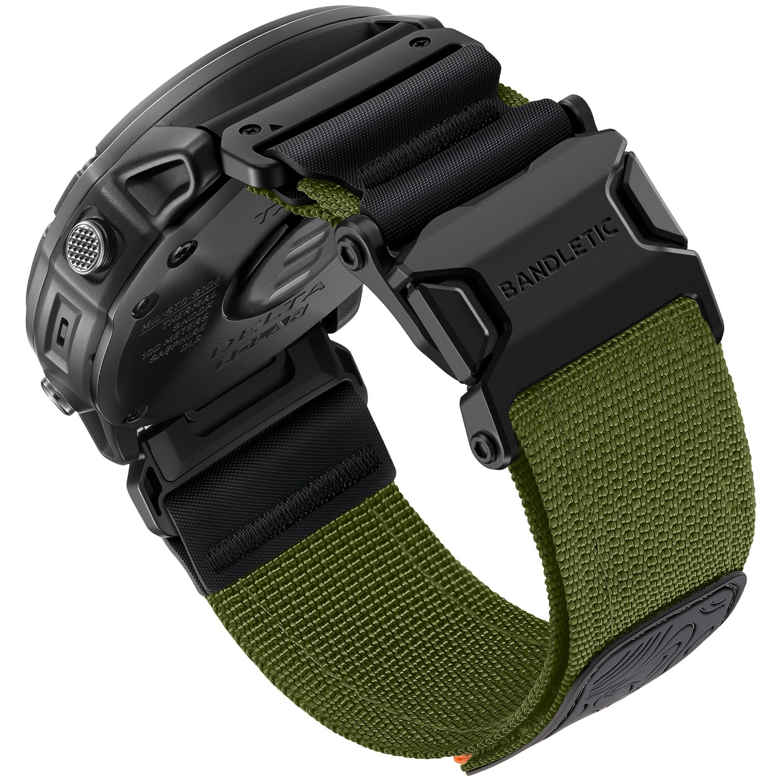 Bandletic 26mm Nylon Armband Kompatible mit Garmin Quick Fit