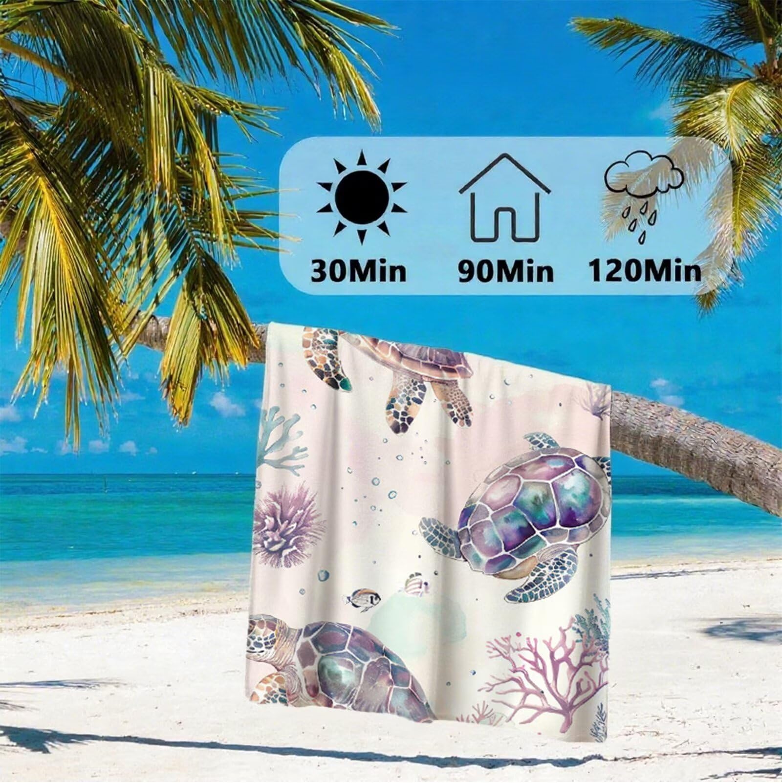 Telo Mare Microfibra 220x100 cm Telo Mare Grande, Asciugamano Palestra Asciugatura Rapida, Stuoia Campeggio Anti-Sabbia, Morbido, Assorbente, con Borsa Portaoggetti, Accessori Campeggio, Regalo Y2-800