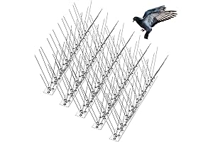 15 Feet Pigeon Spikes with Adhesive - Extra Long Anti Bird Deterrent Spikes