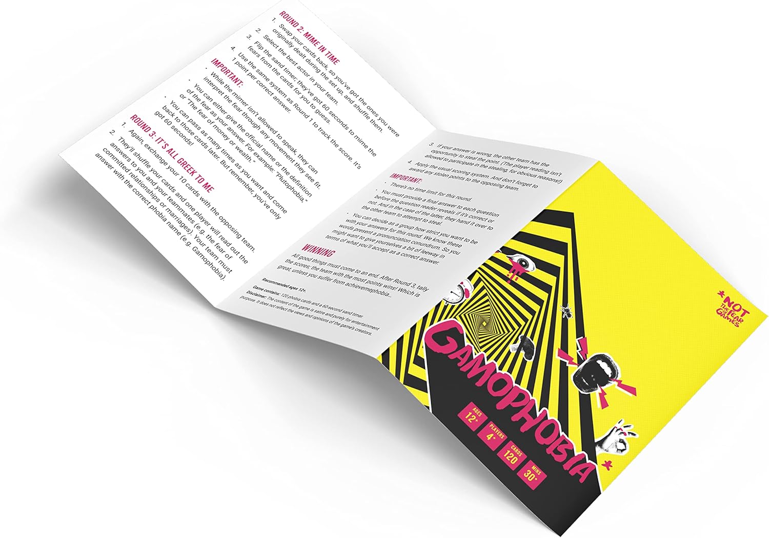 Bubblegum Stuff - Gamophobia Card Game | A Fearful Game of Trivia Mime and Memory | Fun Party Game | Suitable for Adults and Teenagers