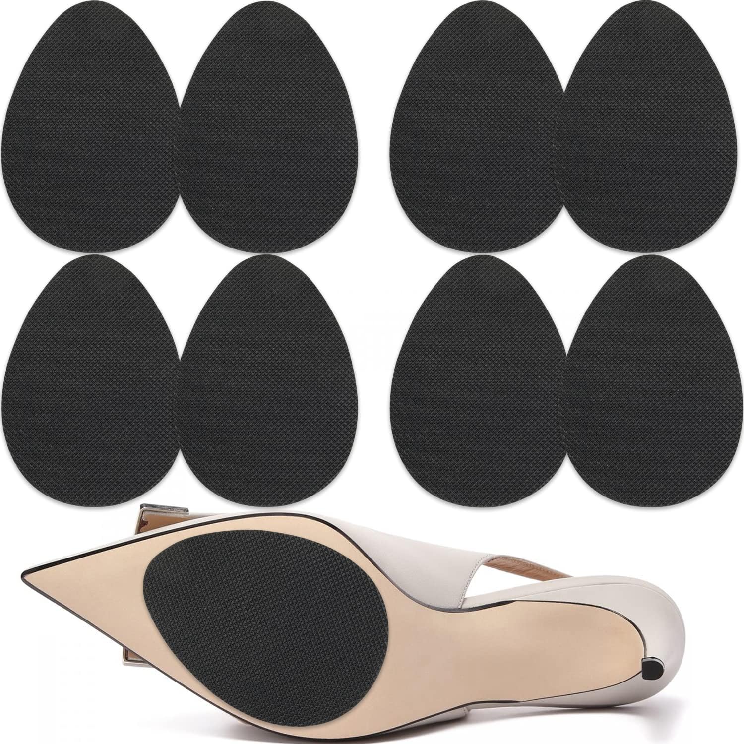 BabyMoo Shoe Grips On Bottom Of Shoes,Non Slip Shoe Pads,Shoe Sole Protector,Shoe Traction Pads,Anti Slip Shoe Grip For High Heels(4 Pairs,8Pcs,Black) (B0CP5MD8YM) Amazon Price History, Amazon Price Tracker