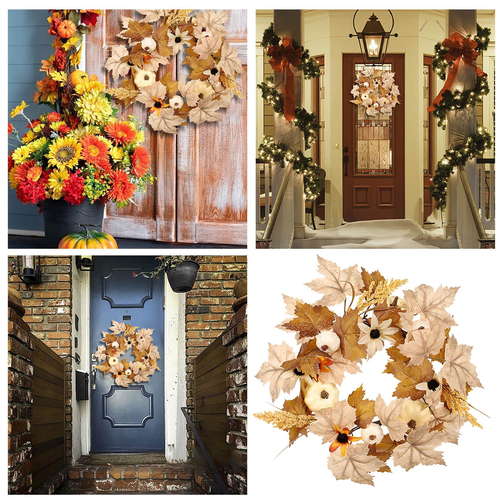 Deurkrans herfst, herfstkrans, herfstdecoratie, modern, groot, deurdecoratie, decoratie, krans voor voordeur, outdoor, tafel, buiten, rotan, pompoen, esdoornblad, bessen, deurkrans Deurkrans herfst, herfstkrans, herfstdecoratie, modern, groot, deurdecoratie, decoratie, krans voor voordeur, outdoor, tafel, buiten, rotan, pompoen, esdoornblad, bessen, deurkrans