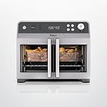 Ninja 12-in-1 Double Oven with FlexDoor, Rapid Top Oven, Convection and Air Fry Bottom Oven, Bake, Roast, Toast, Air Fry, Pizza and More, Stainless Steel, DCT401C (Canadian Version)