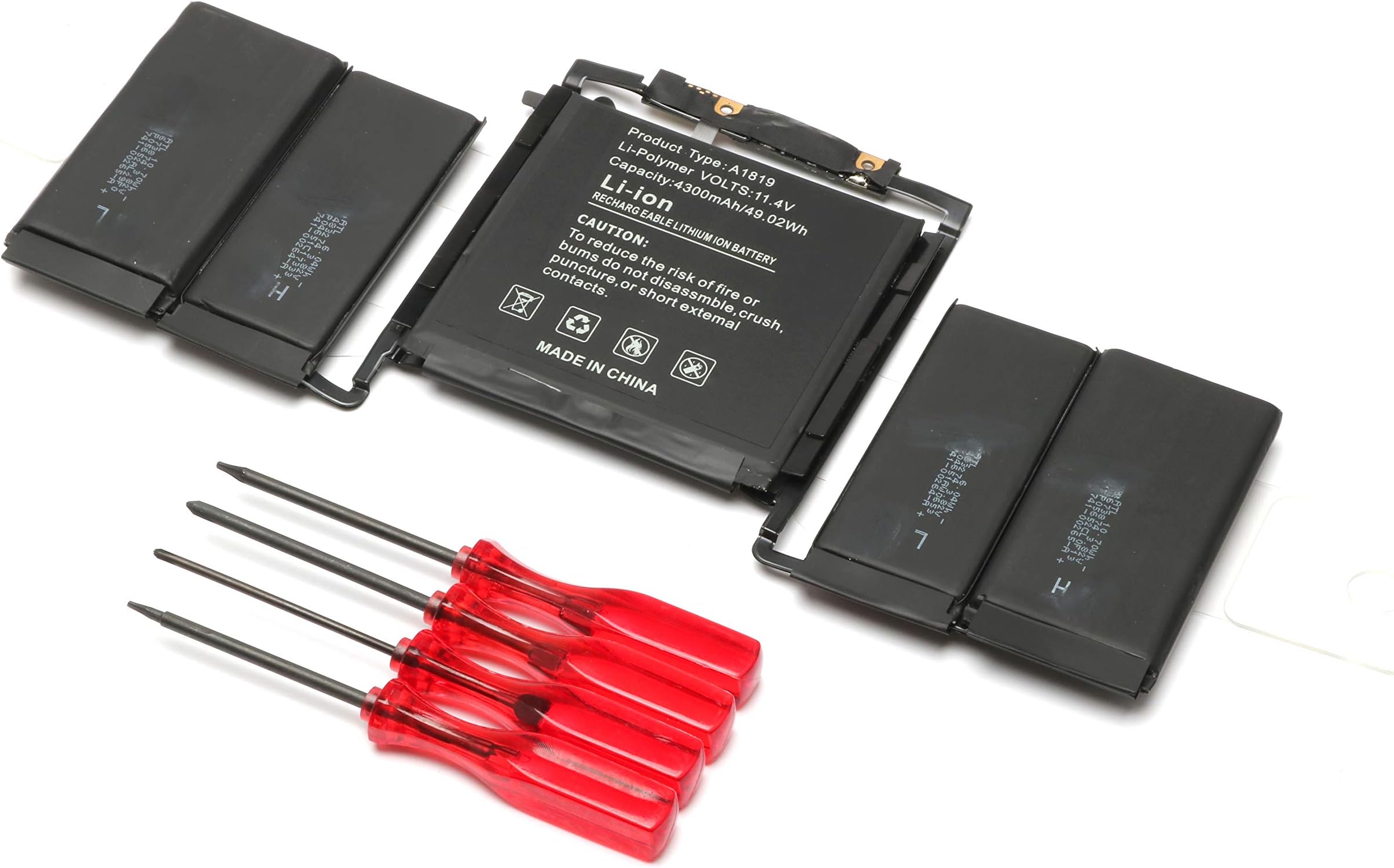 Battery Replacement for A1819 MacBook Pro 13" A1706 Late 2016 Mid 2017 MLH12LL MLH12LL/A MLH12LL/A MPXV2LL MPXV2LL/A MPXV2LL/A