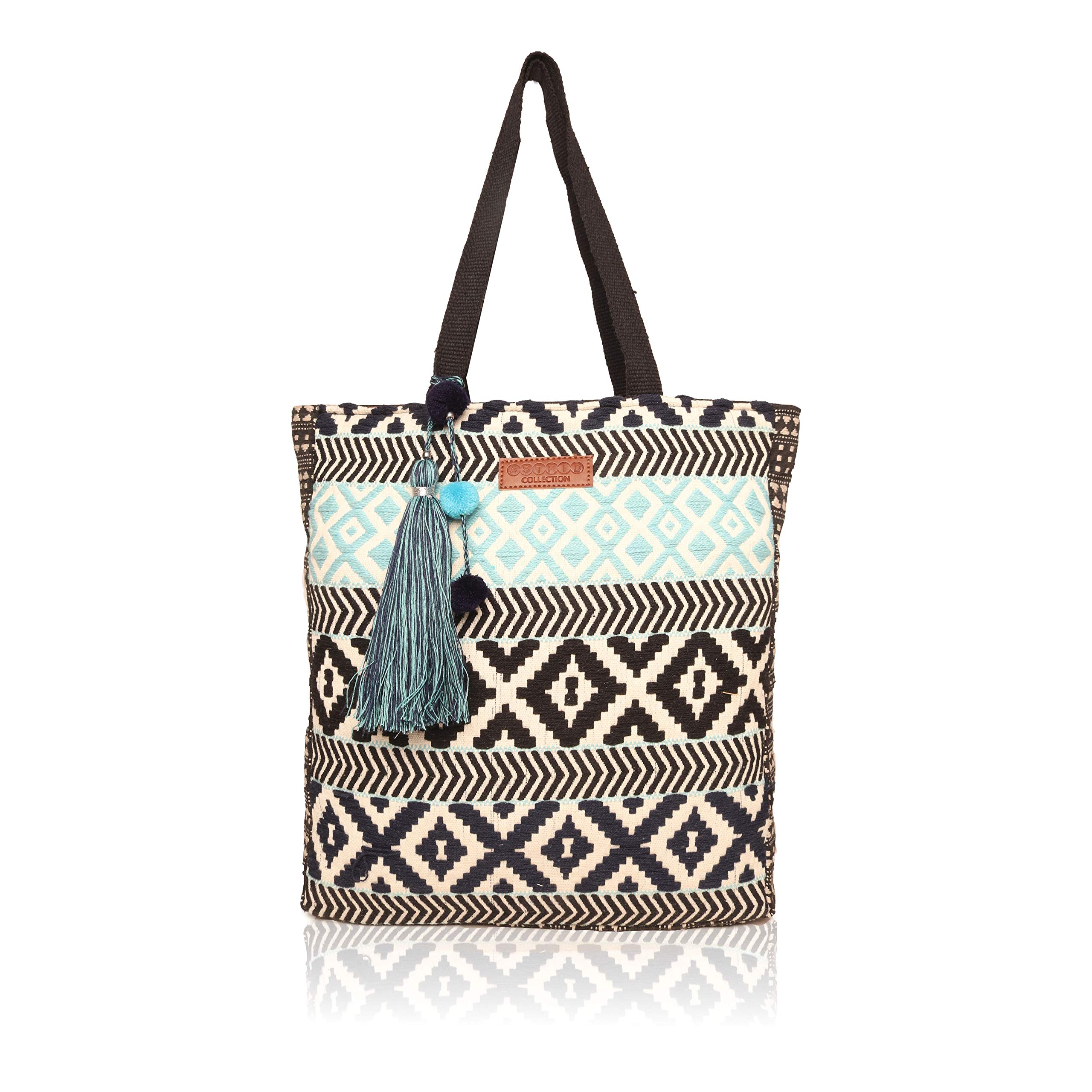 ASTRID Womens Cotton Tote Bag BLACK (B08W416MZG) Amazon Price History, Amazon Price Tracker