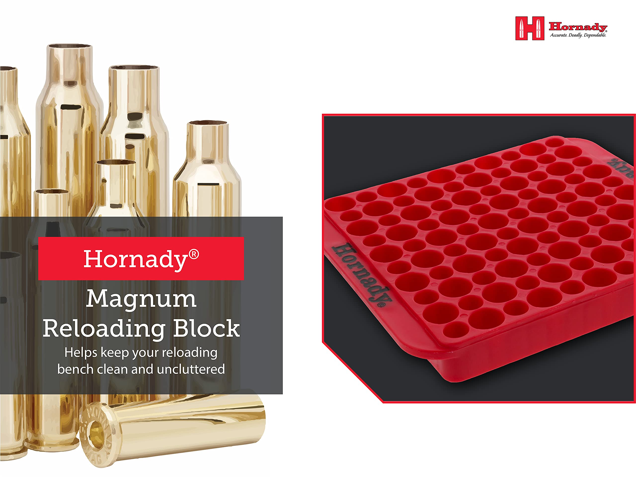 Hornady Reloading Manual Hornady Magnum Loading Block, 480042 - Keep Your Reloading Loading Blocks
