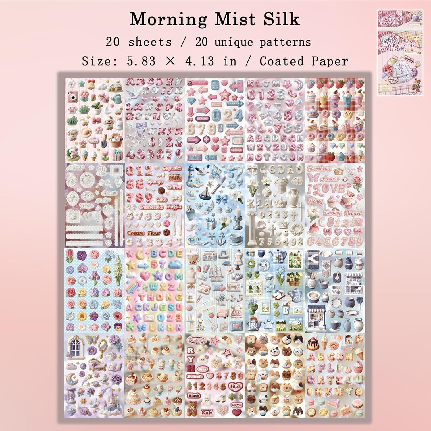 Japanese Stickers for Journaling Supplies, Kawaii Stickers for Scrapbooking image 3