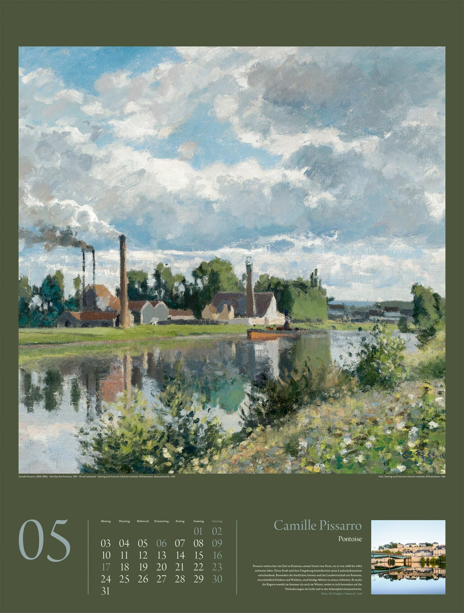 KunstGeschichten Kalender 2027 | Meisterwerke und die Orte ihrer Inspiration: Informativer Kunstkalender im großen Hochformat (50x66 cm) | Mit Texten