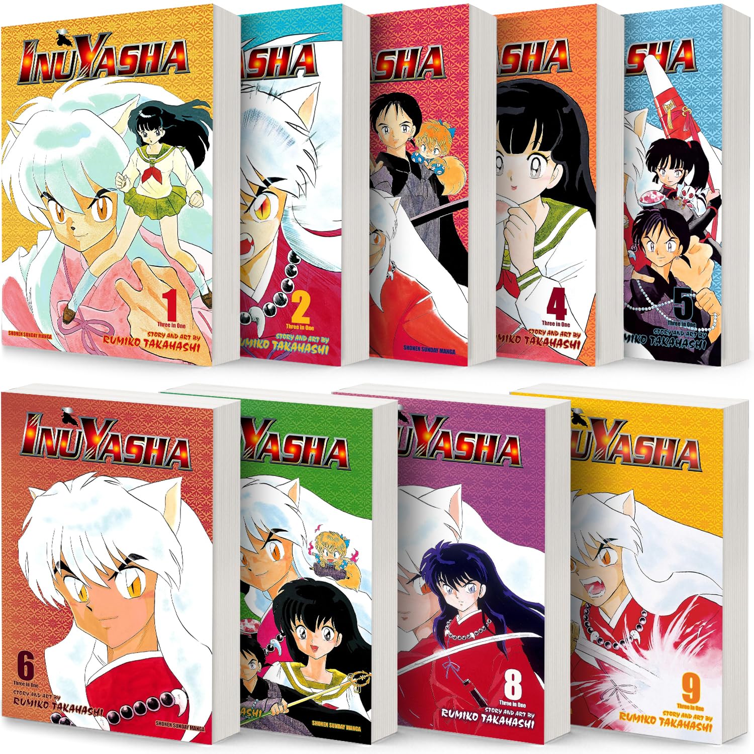 Inuyasha VIZBIG Edition Manga by Rumiko Takahashi: 9-book Collection Set Vol 1-9 Paperback – January 1, 2014