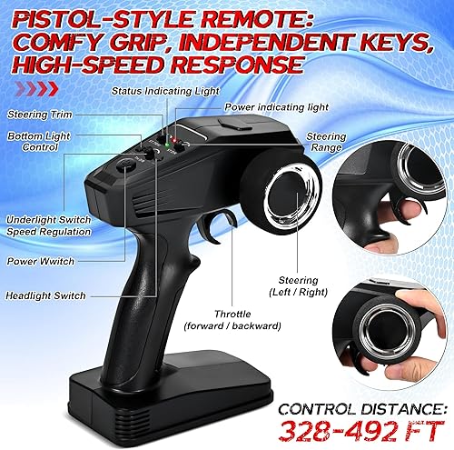 Miniatura 6 de kolegend Camiones RC Hobby 116 para adultos, 58+ KMH de alta velocidad 4WD sin escobillas, auto RC todoterreno sin escobillas, camión eléctrico