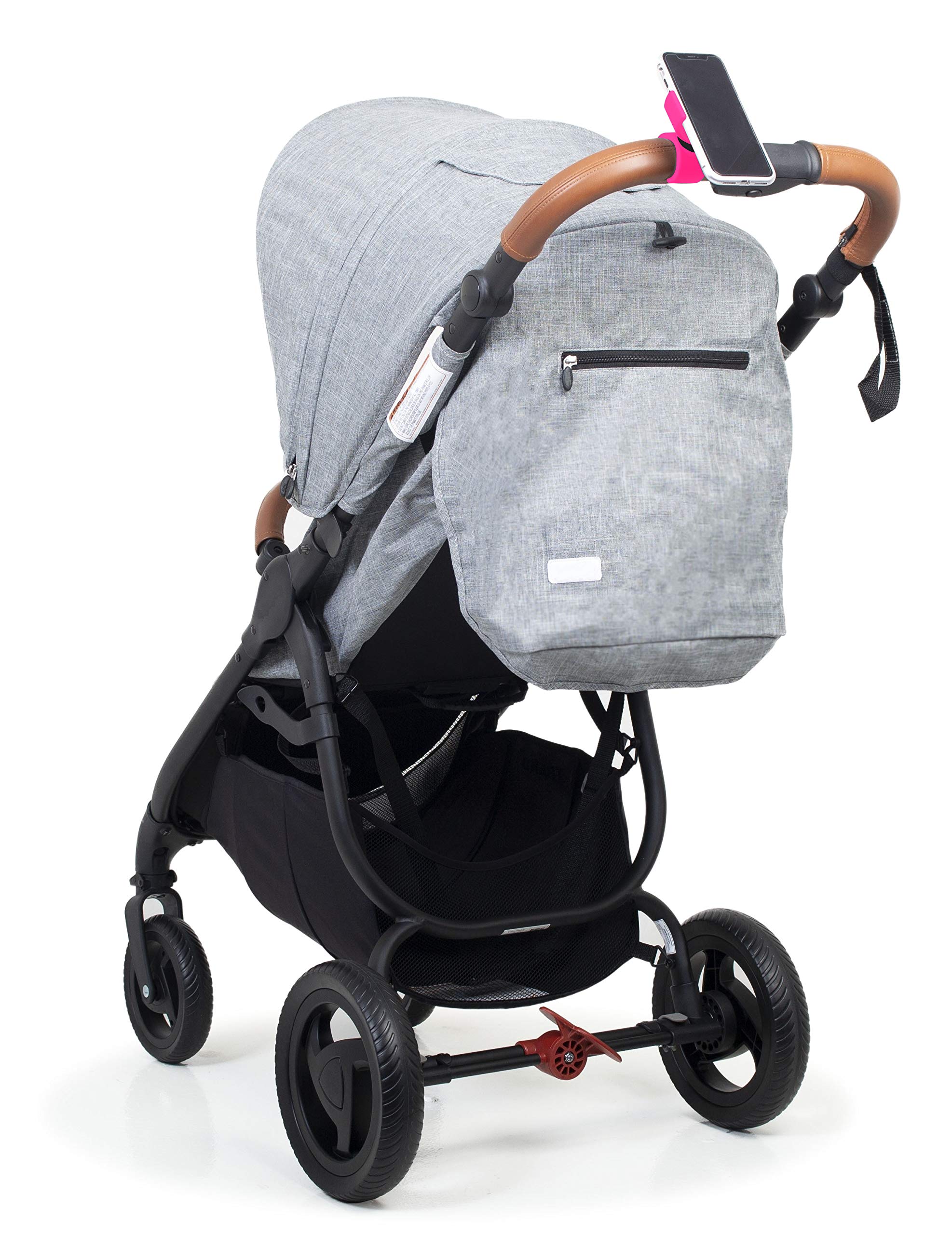 Turnaroundtech Mobile Holder for Baby Stroller Pink, Compatible with Smartphones up to 7.5 Inches - Image 4